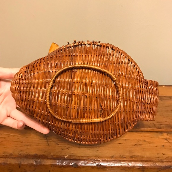 Vintage wicker/rattan set of nesting duck baskets - Picture 9 of 16